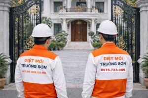 Biệt thự nhà mới tại Hà Nam bị mối phá hoại âm thầm